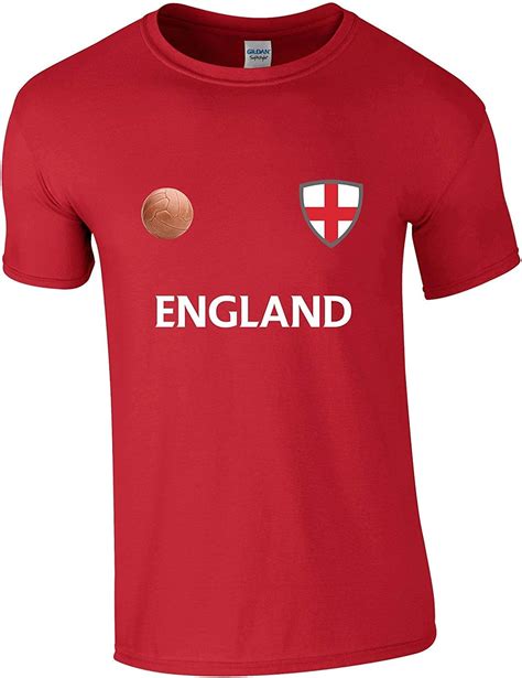 England World Cup 2018 Football Retro Casual Mens T Shirt Unofficial