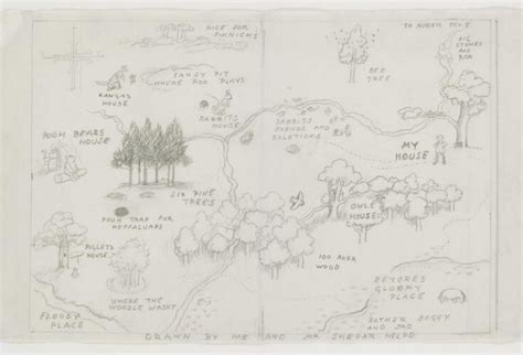 A Map Of The Hundred Acre Wood Shepard E H Vanda Explore The