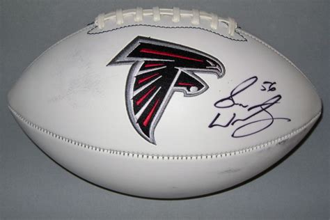 Nfl Auction Falcons Sean Weatherspoon Signed Panel Ball W Falcons