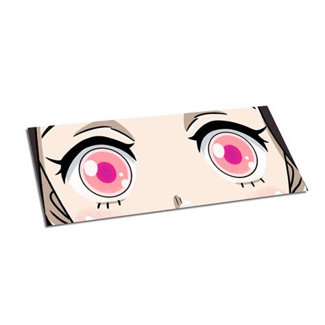 Nezuko Eye Slap Sticker Neon Elements