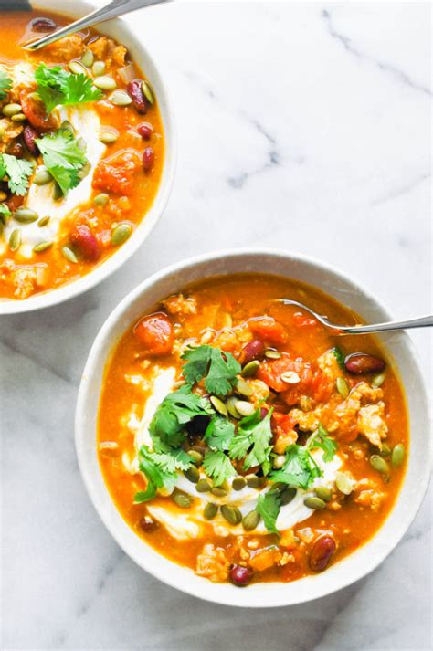 11 Easy Pumpkin Chili Recipes Two Healthy Kitchens