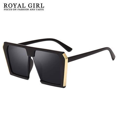 royal girl oversized sunglasses women men square retro vintage sun glasses brand designer gafas