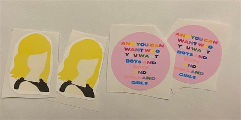 Taylor Swift Pride Sticker Pack Small Hand Drawn Stickers Etsy