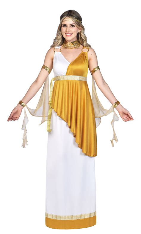 Adult Ladies Lady Of Troy Goddess Fancy Dress Costume Greek Roman Toga