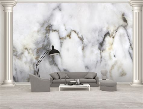 Marble Wallpaper Modern Beautiful Wall Mural For Living Room Etsy In