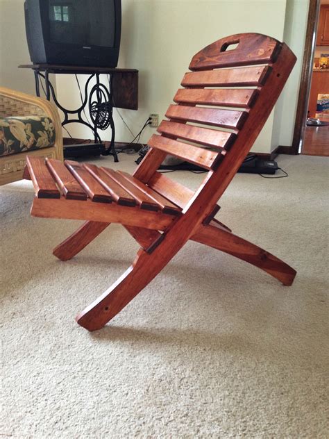 All steel folding chair design. DIY folding chair- This chair is made out of a shipping ...