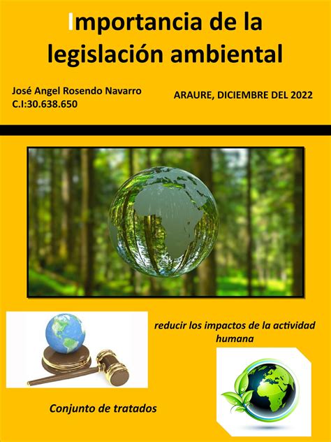 Importancia De La Legislación Ambiental By José Navarro Issuu