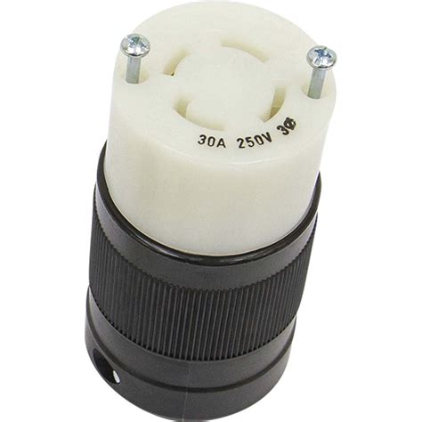 30 Amp 3 Phase 250 Volt Connector Locking Nema Configuration L15