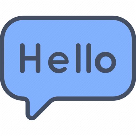 Chat Greeting Hello Message Icon Download On Iconfinder