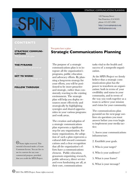 Strategic Corporate Communication Plan Templates At