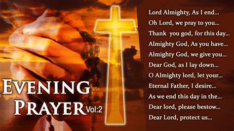 Best 12 Powerful Evening Prayers Vol 2 Evening Prayer Catholic