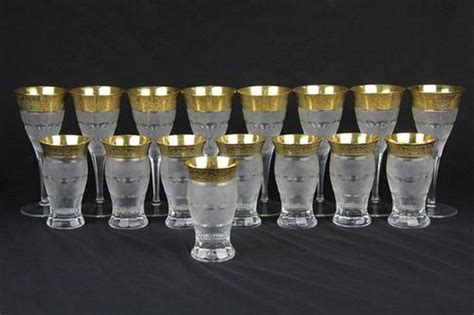 Moser Glass Splendid Drinks Suite Comprising Eight Highball European Glass