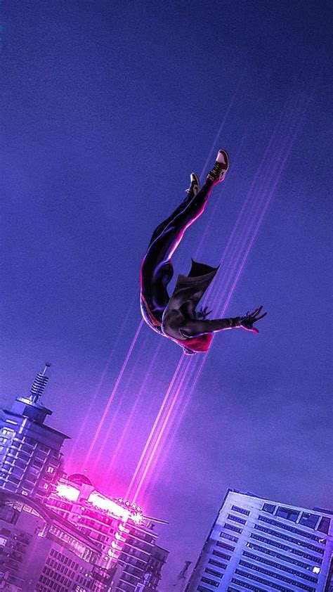 720x1280 Spider Man Into The Spider Verse Dive Jump Fan Art