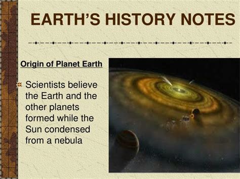 Ppt Earth S History Notes Powerpoint Presentation Free Download