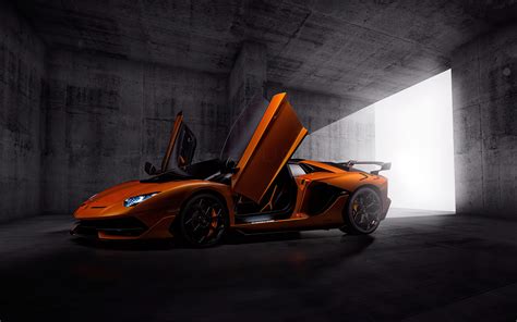 3840x2400 Orange Lamborghini Aventardor Svj 4k Hd 4k Wallpapers Images