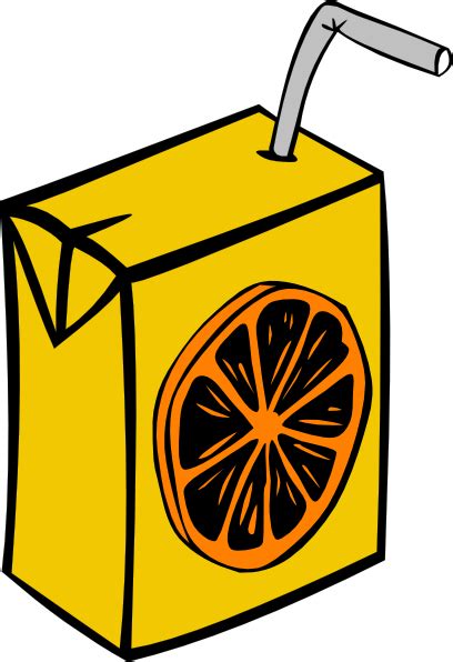 Orange Juice Box Clip Art At Vector Clip Art Online