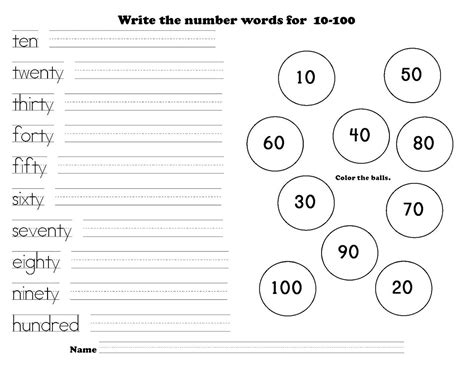 Number Worksheets 1 100 Pdf Worksheets