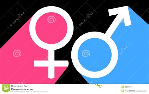 Male And Female Sex Symbol Stock Illustration Illustration Of Horizontal 53914115