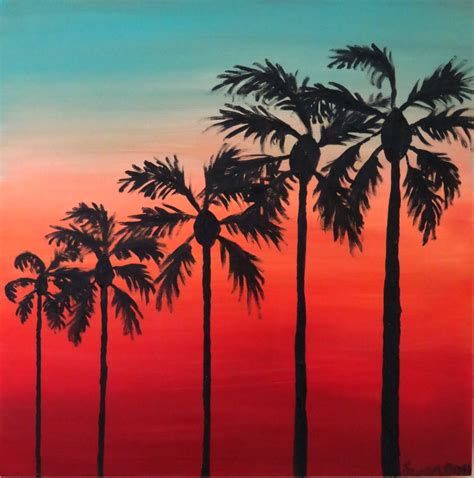 Sunset Palm Tree Ubicaciondepersonascdmxgobmx