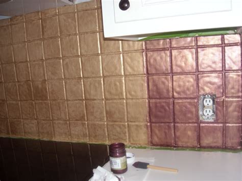 Some brands say cleanable but aren't. YES!!! You can paint over tile!! I turned my backsplash kitchen tiles into faux metal tiles ...