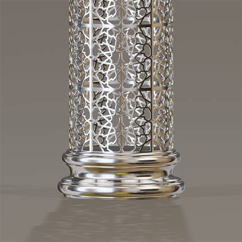 3d Model Ornate Perforated Column Vr Ar Low Poly Cgtrader