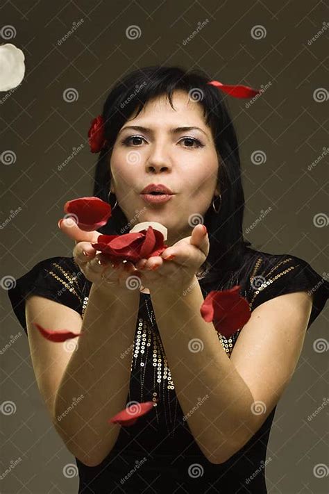 Beautiful Passionate Woman Stock Image Image Of Blow 18178469