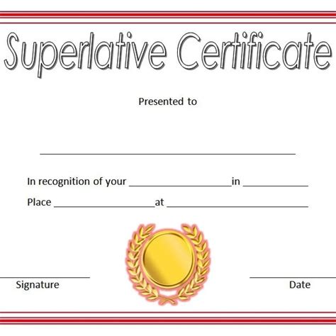 Superlative Certificate Templates Elevate Your Awards And Recognitions