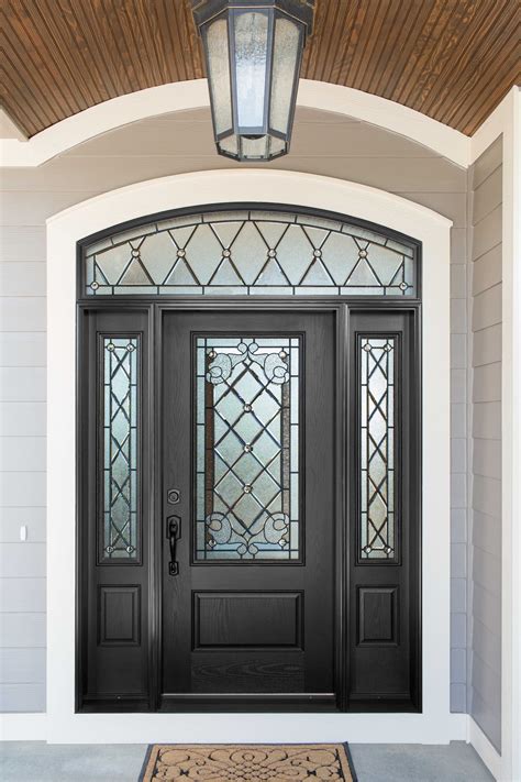 Fiberglass Front Doors Pros And Cons Glass Door Ideas