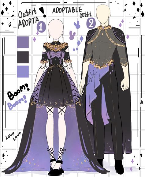 [close] adoptable outfit batch by saki19755 on deviantart