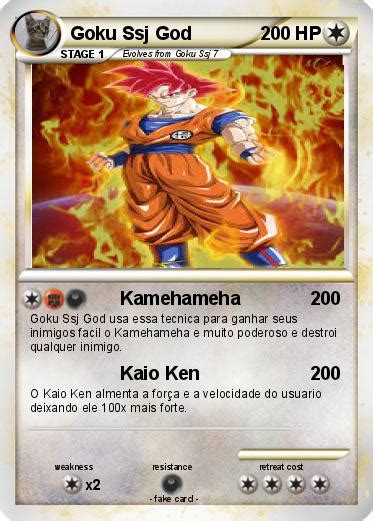 Pokémon Goku Ssj God 11 11 Kamehameha My Pokemon Card