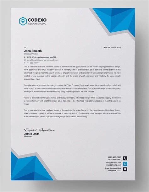 Free Company Letterhead Template Download Collection