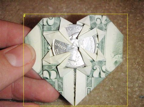 Just the dollar bill and two capable hands. Dollar Bill Origami Heart | Dollar bill origami, Money ...
