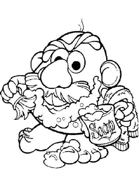 Mr Potato Head Coloring Pages Free Printable Mr Potato Head Coloring