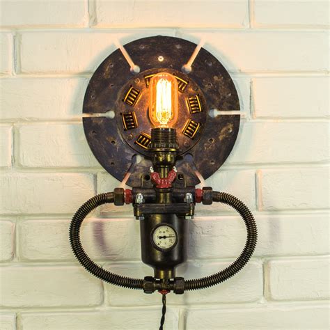 Steampunk Lamp Industrial Wall Lamp Sconces Lighting Etsy In 2021 Industrial Wall Lamp