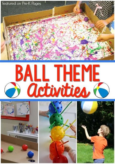 Activities With Balls For Preschoolers Pre K Pages Creative