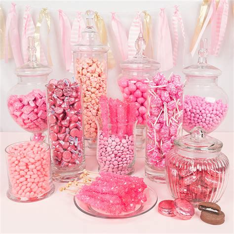 Pink Premium Candy Buffet Pink Candy Buffet Wedding Candy Baby