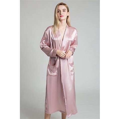 22 Momme Classic Full Length Silk Robe Silk Outfit Silk Robe Silk