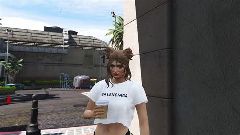 Mp Female Crop Shirts Fivem Ready Gta Mod Grand Theft Auto Free Download Nude Photo