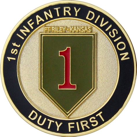 The 1st infantry division is a combined arms division of the united states army, and is the oldest continuously serving division in the regular army. U.S. Army 1st Infantry Division Coin | USAMM