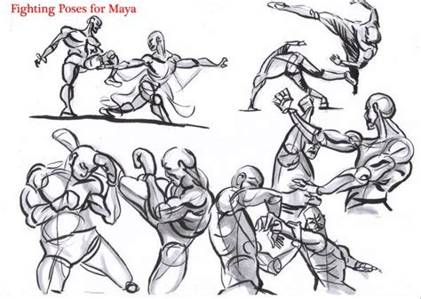 Fighting Poses For Maya03 By Alexbaxthedarkside On Deviantart