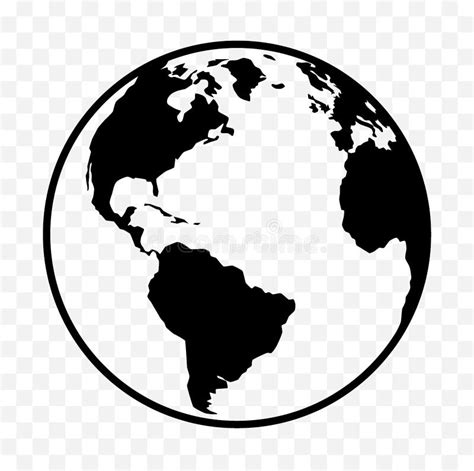 Earth Icon Globe Symbol Stock Vector Illustration Of Planet 112427192