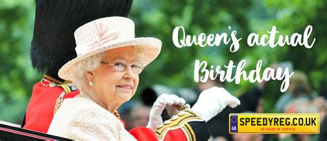 She marks her official birthday in june with the trooping the color parade. Queen Elizabeth II's Birthday! | Fun Facts & HRH Number Plates