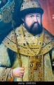 Portrait of the Tsar Alexis I Mikhailovich of Russia (1629-1676 Stock ...