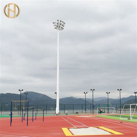 20m 35m High Mast Light Pole With Electric Raising And Lowering System