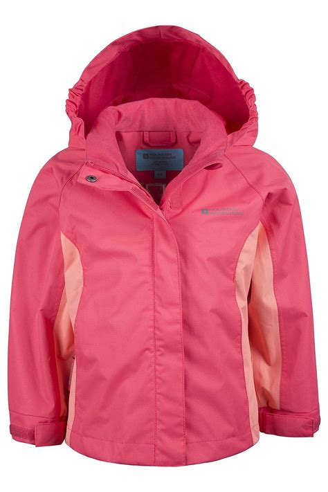 Mountain Warehouse Shelly Kids Waterproof Jacket Taped Seams Durable