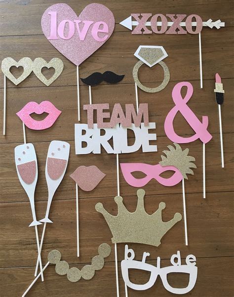 Bridal Shower Photo Booth Props Etsy