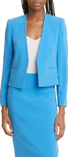 Judith And Charles Clea Collarless Open Front Blazer Nordstrom