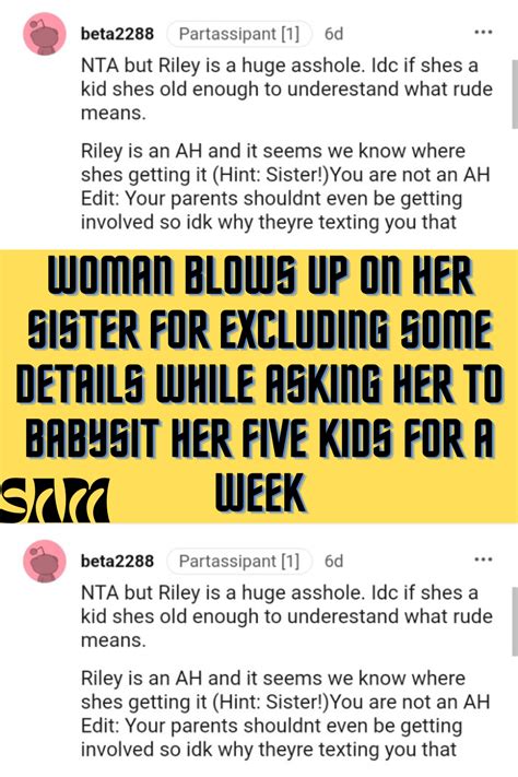 Woman Blows Up On Her Sister For Excluding Some Details While Asking