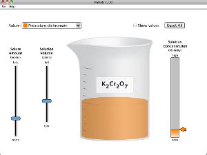 Note that the concentration meter can be placed toward the bottom of the container or in the stream of the drink mix. Molarity - Solutions | Moles | Volume - PhET Interactive ...