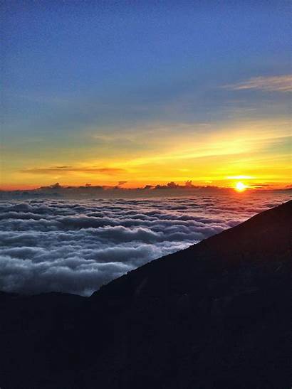 Sunrise Pemandangan Gambar Backgrounds Semeru Mountain